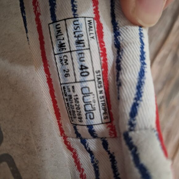 Hey Dude's Slides American Flag design Women's size 9 mens size 7 - Picture 6 of 6